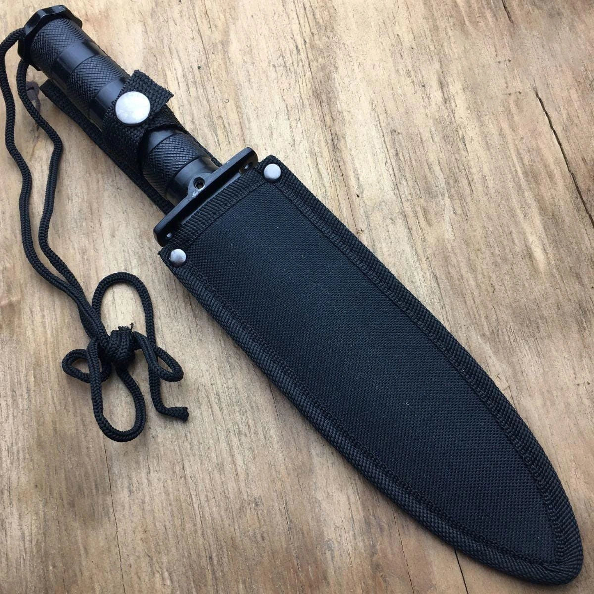 27.94cm Fishing Hunting Survival Bowie Knife with Sheath Kit 2