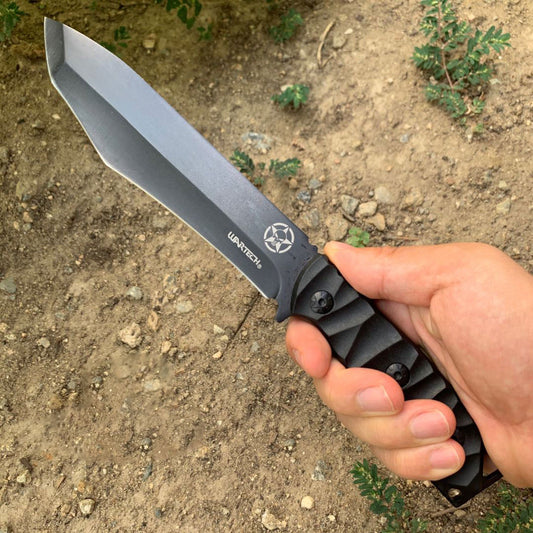 Custom Engraved Sharp Fixed Blade Jungle Knife with Sheath