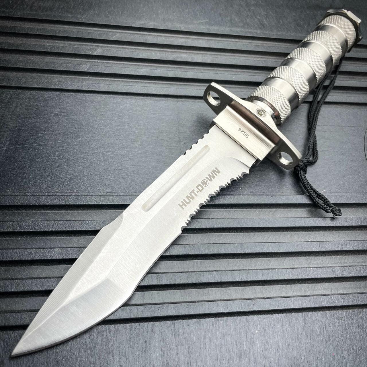 30.48cm Rambo Tactical Chrome Bowie Survival Knife 1