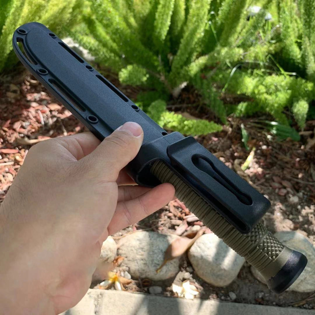 31.4325cm Full Tang Black Hunting Bowie Knife 5