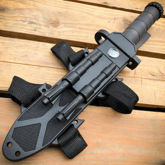 32cm Tactical Survival Knife with Fire Starter 1