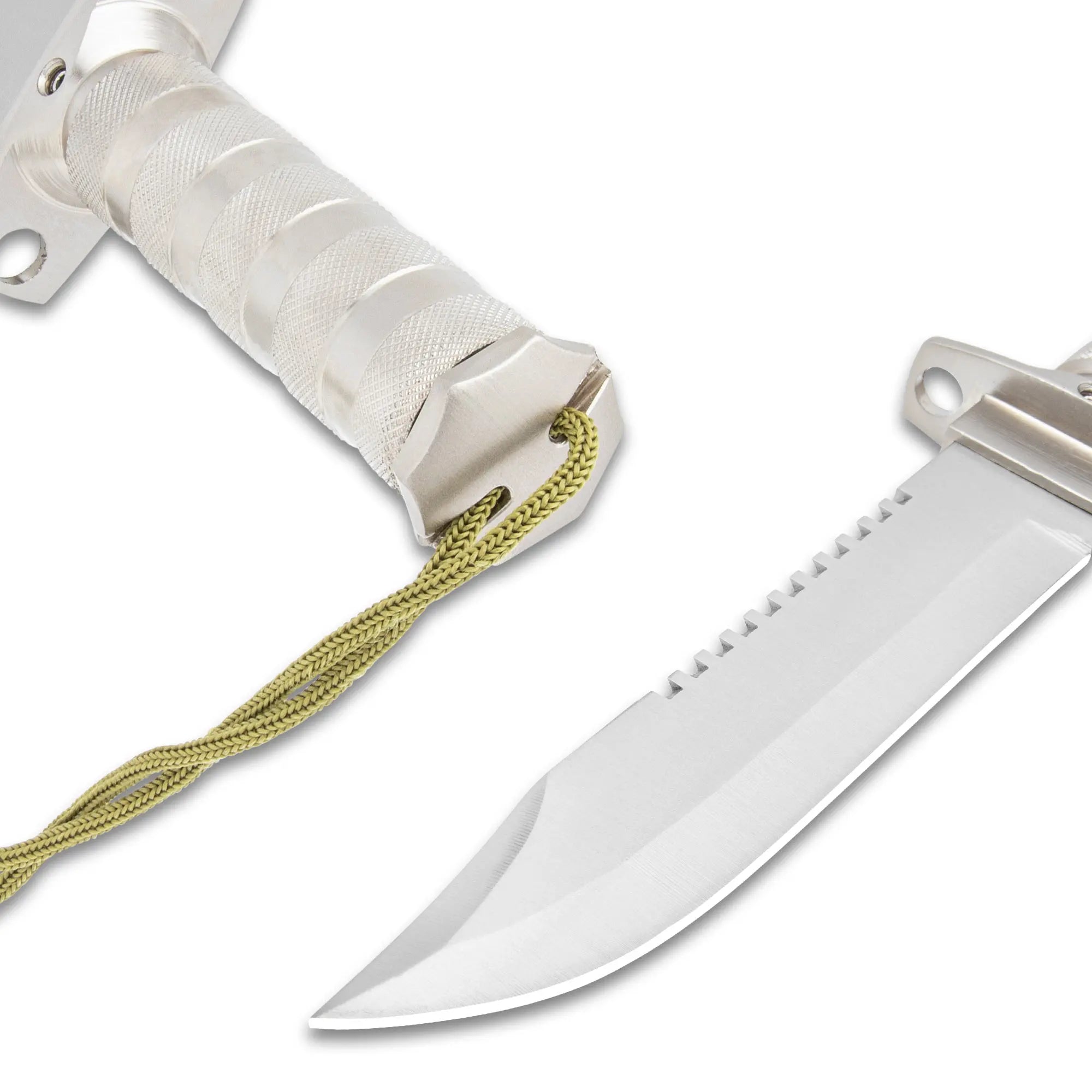 34.925cm Survival Master Knife – Stainless Steel, Compass & Slingshot Sheath 3