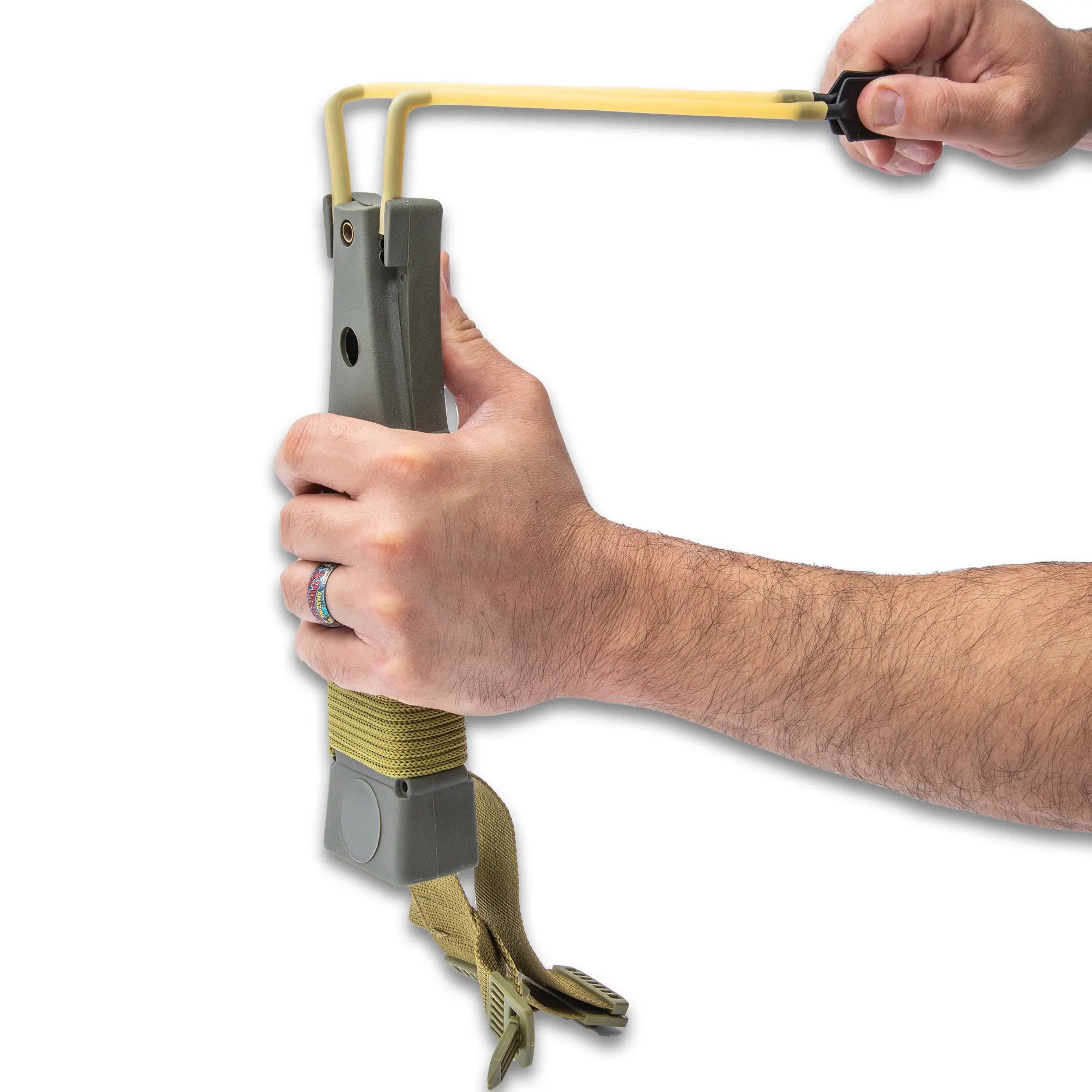 34.925cm Survival Master Knife – Stainless Steel, Compass & Slingshot Sheath 4