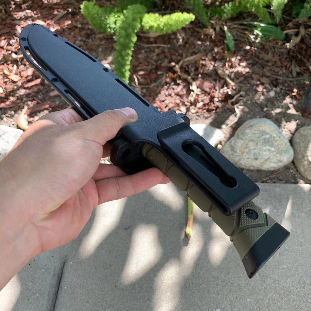 36.5125cm Full Tang Black Hunting Bowie Knife 4