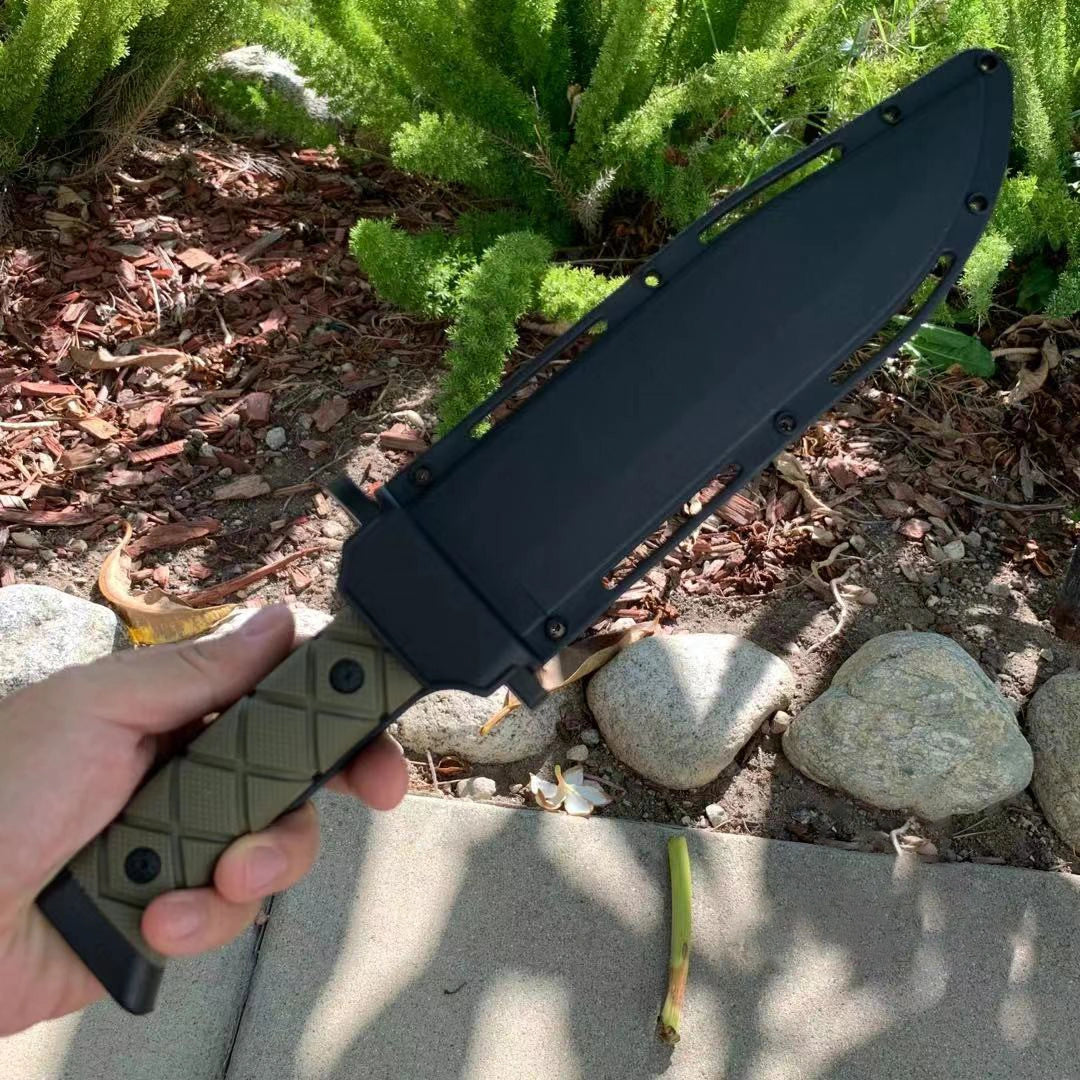 36.5125cm Full Tang Black Hunting Bowie Knife 5