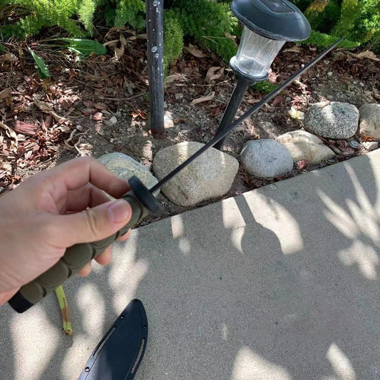 36.5125cm Full Tang Black Hunting Bowie Knife with Hard Sheath 1