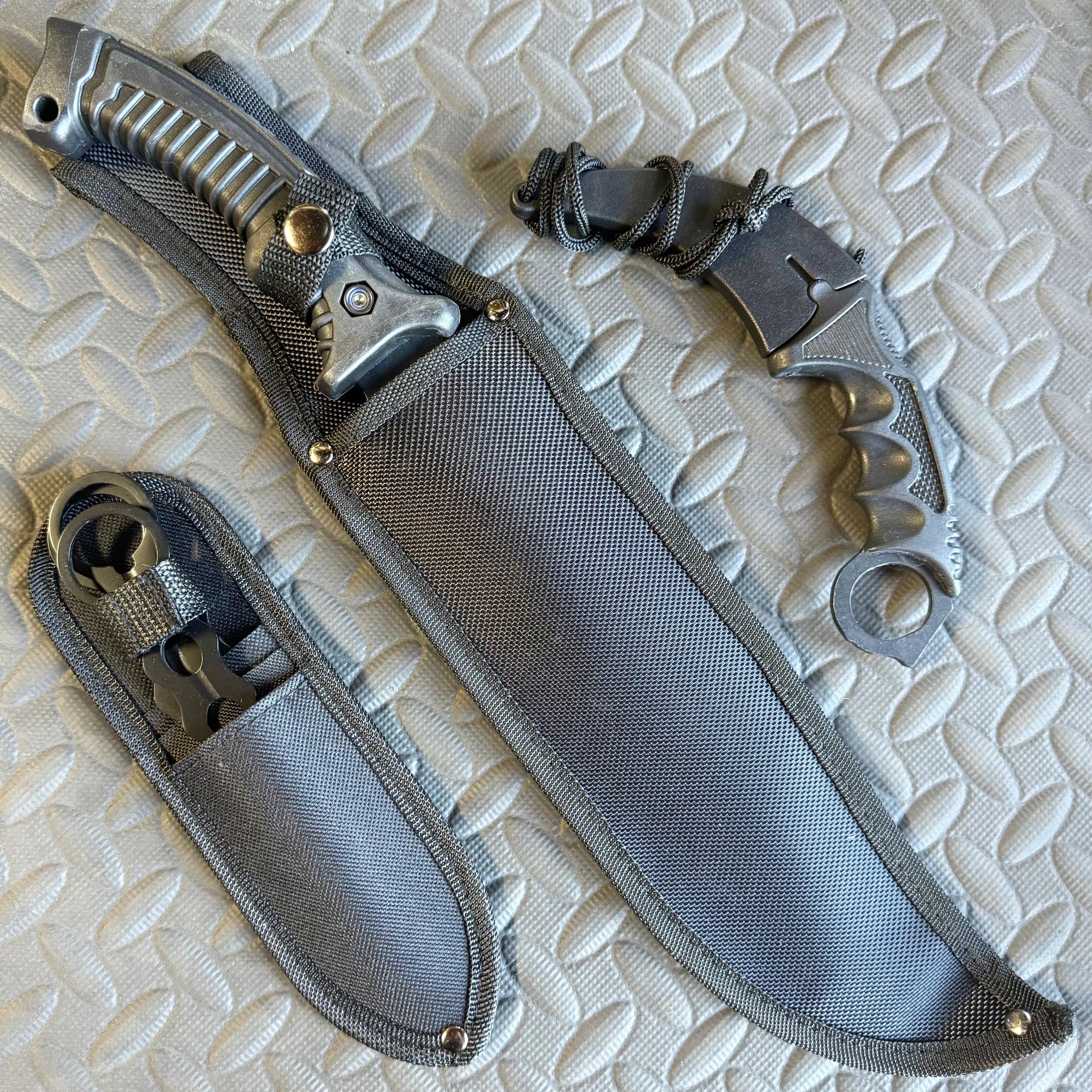 5PC Machete & Throwing Knife Set 4