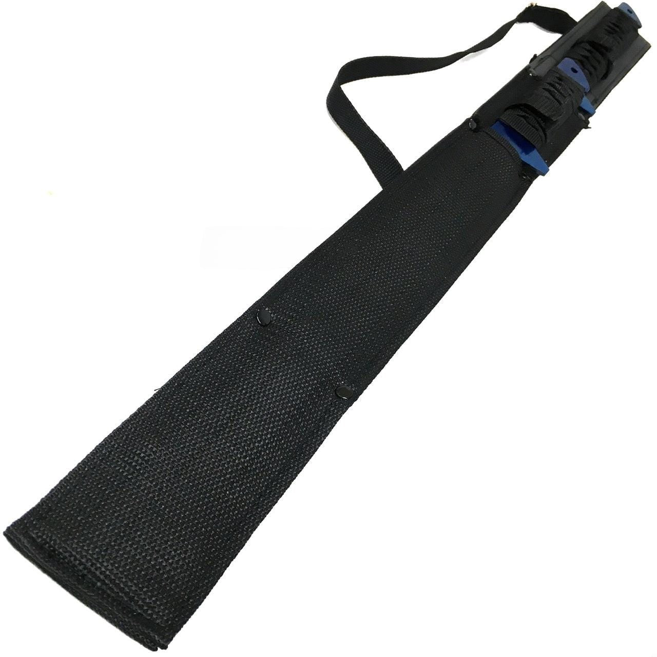68.58 cm & 45.72 cm Blue Samurai Machete Sword Set 3