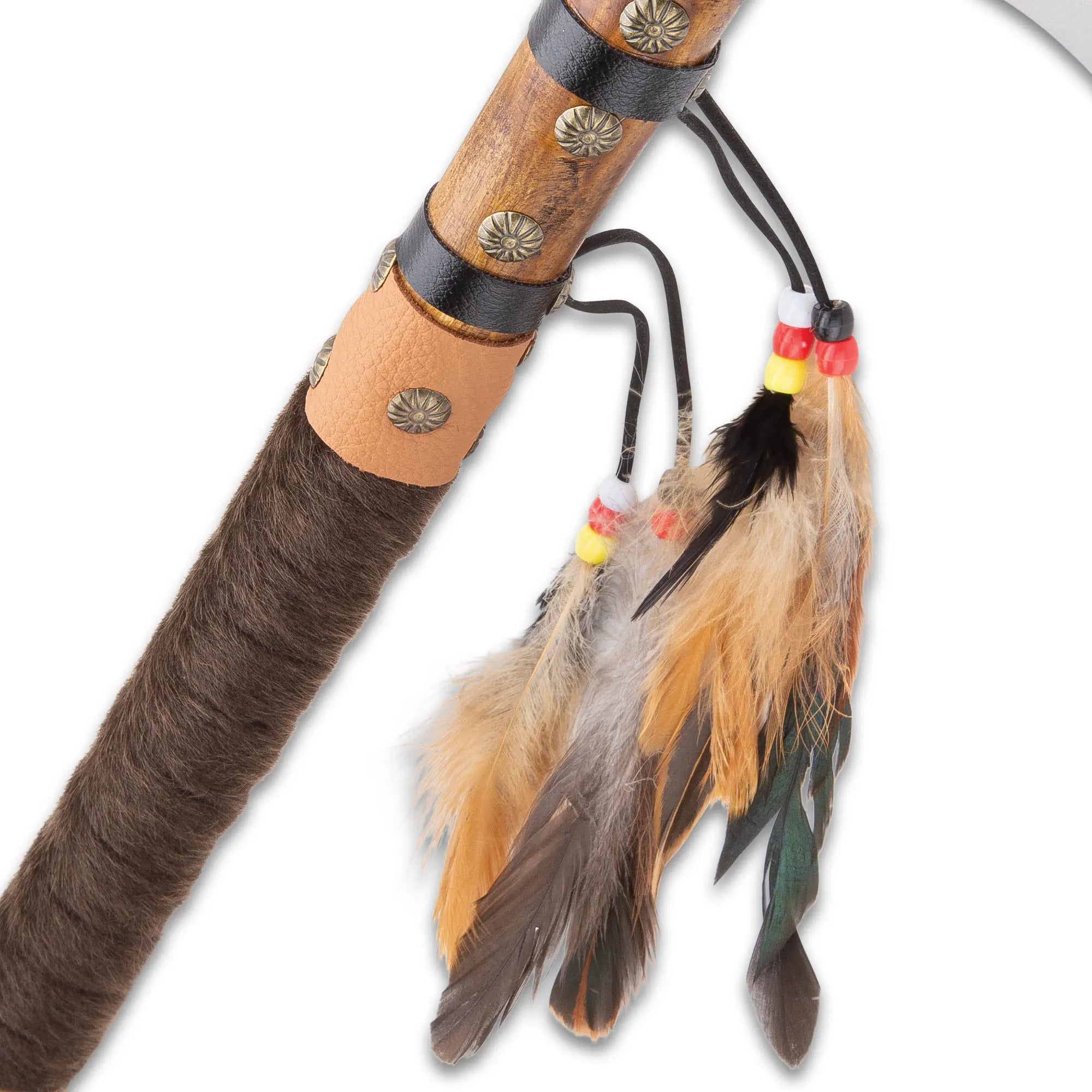 Chief's Ceremonial Tomahawk Pipe – 48.26cm Replica 3
