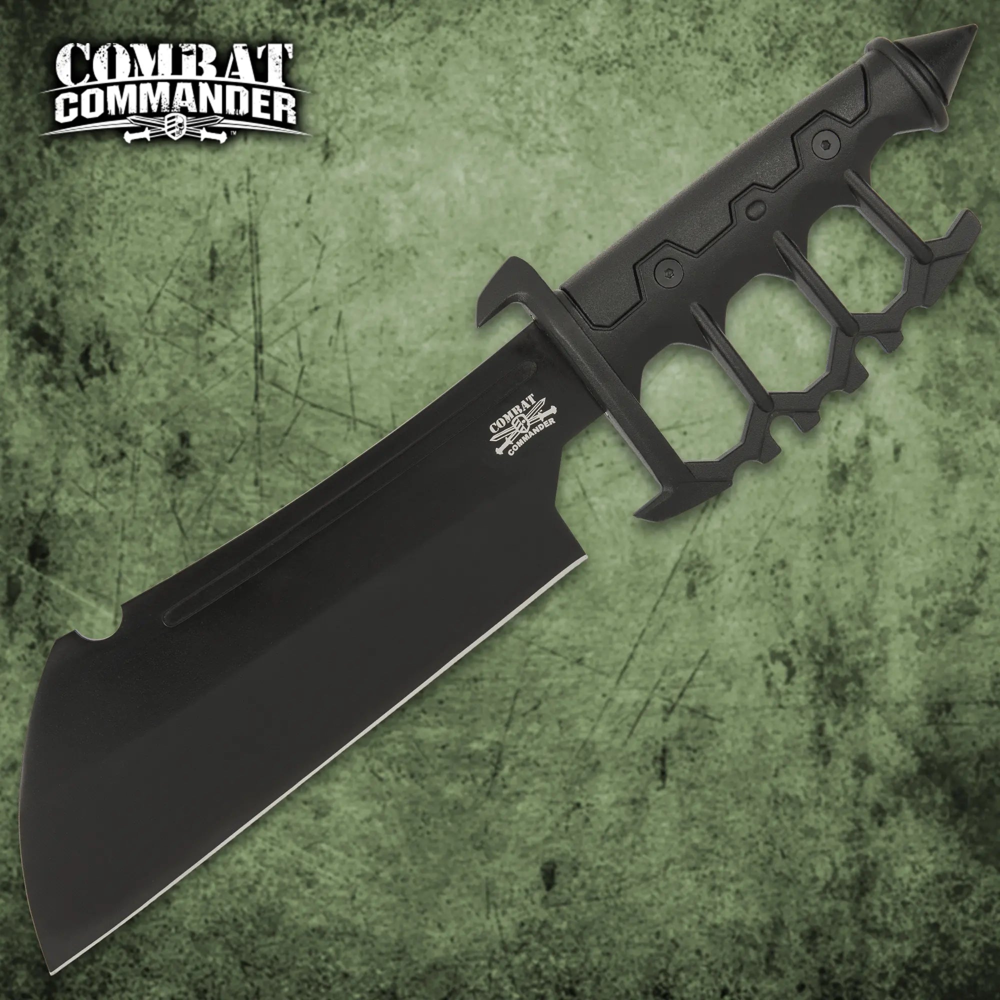 Combat Commander Trench Cleaver Knife and Sheath