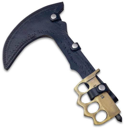 Combat Sickle Trench Knife and Sheath 38 cm 1