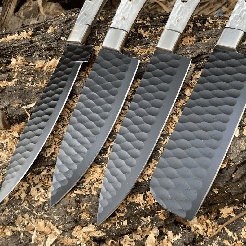 Custom Handmade Damascus BBQ Chef Knife Set 2