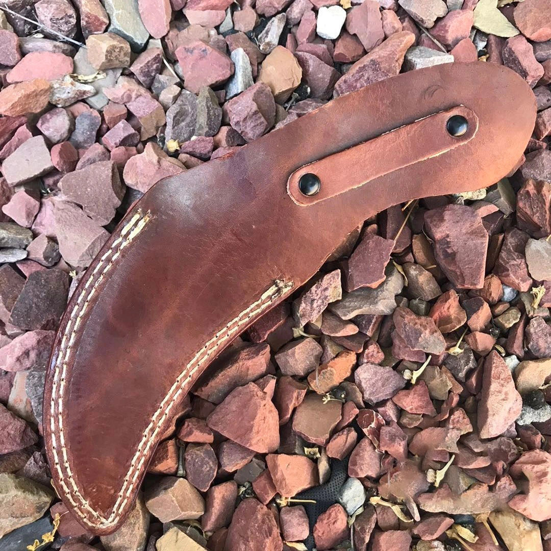 Damascus Steel Fixed Blade Knife – Personalized Tactical Karambit Hawkbill (Custom Engraved) 55