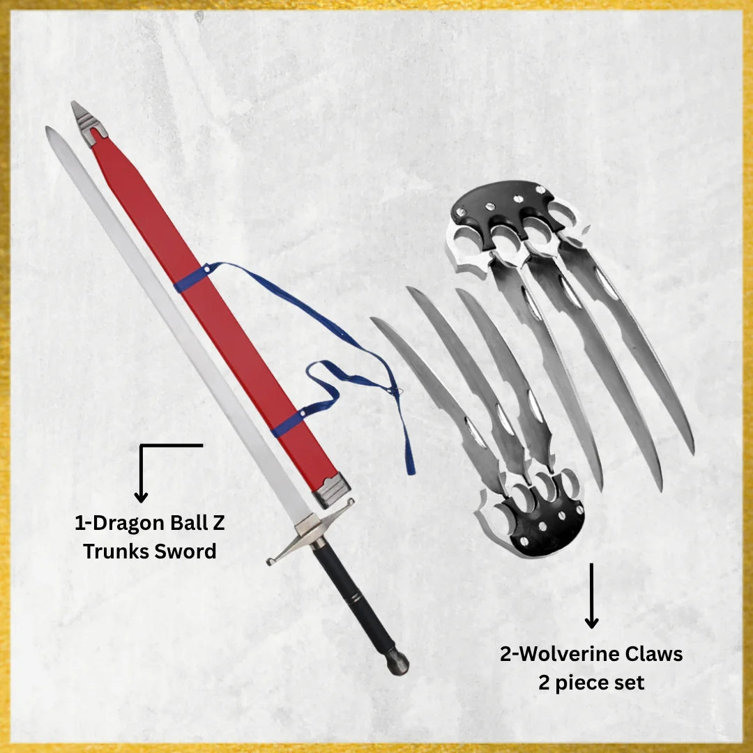 Dragon Ball Z Trunks Sword & X-Men Wolverine Claw