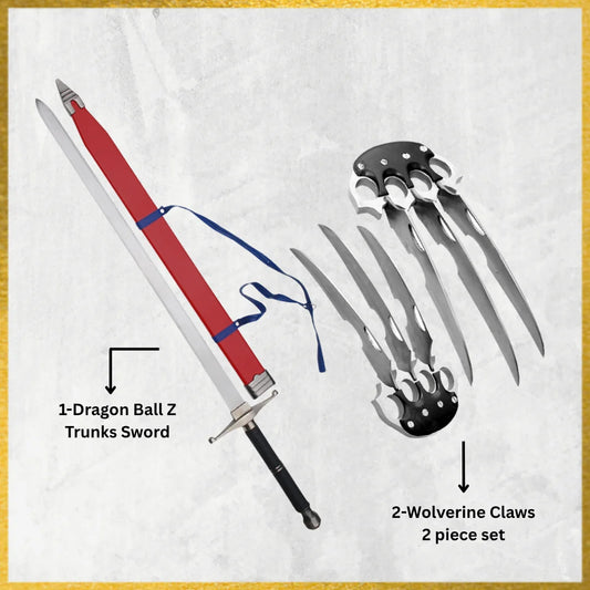 Dragon Ball Z Trunks Sword & X-Men Wolverine Claw