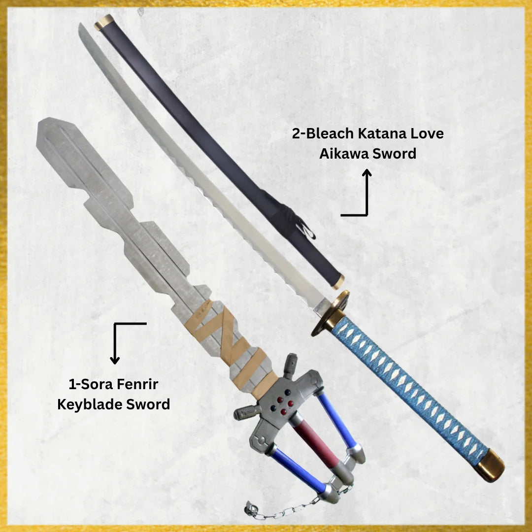 Fenrir Keyblade Replica of Sora & Love Aikawa Heart Sword