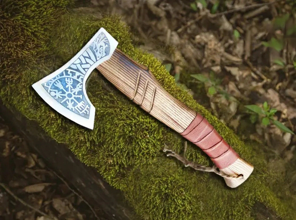 Fenrir & Helm of Awe Viking Axe 1