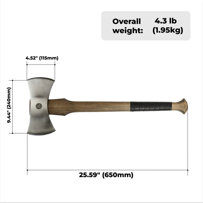Functional double bit axe Vargstal 1