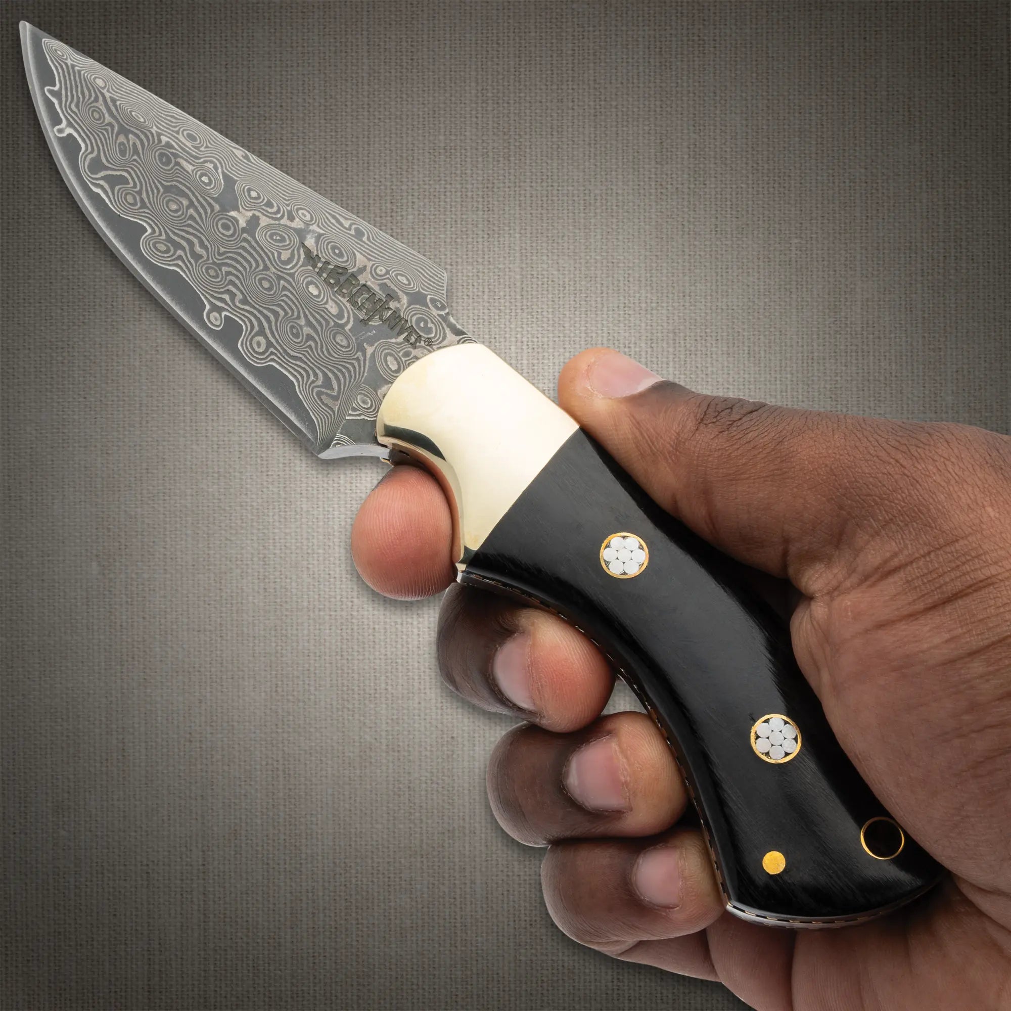 Gil Hibben Damascus Sidewinder Knife 3