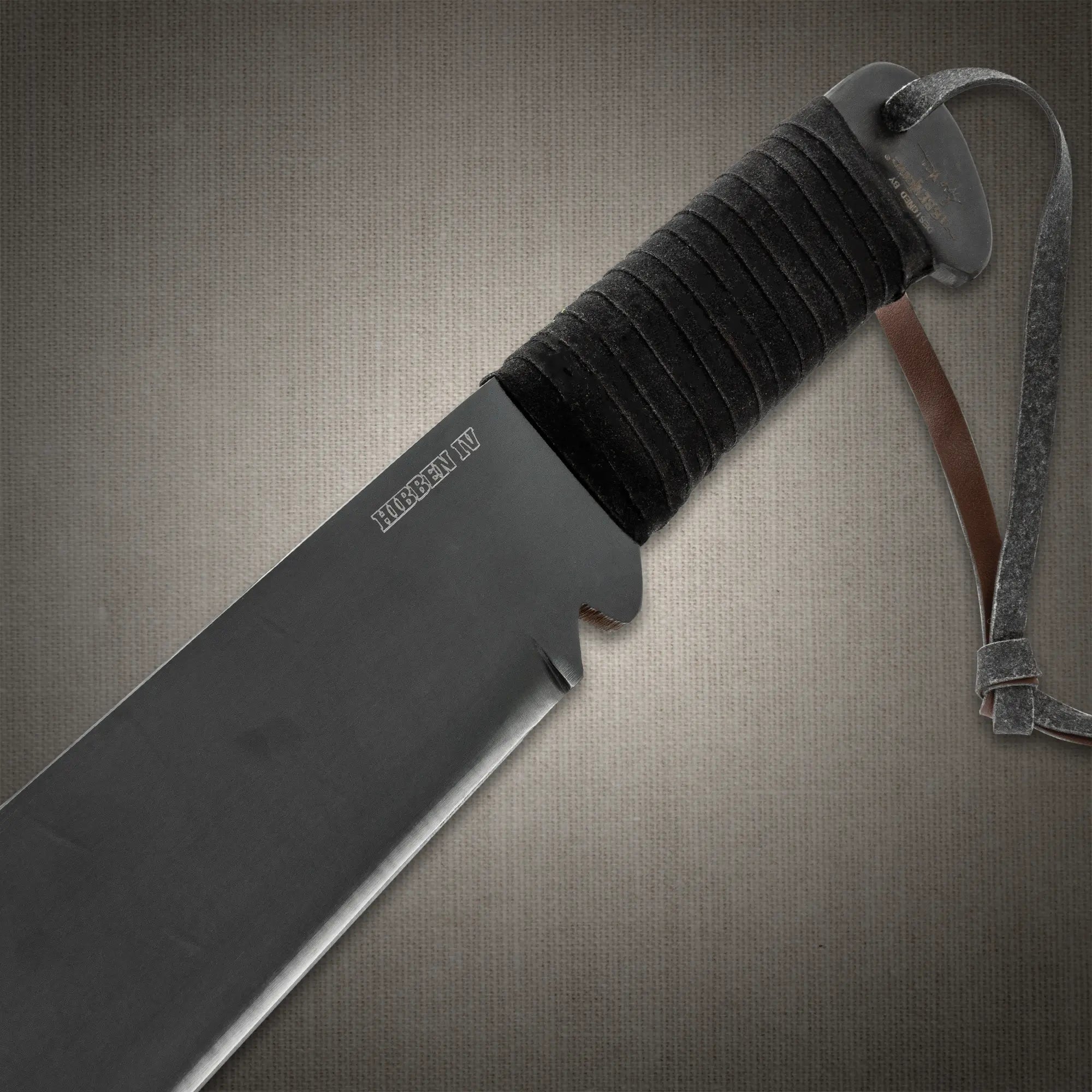 Gil Hibben IV Machete with Leather Sheath 1