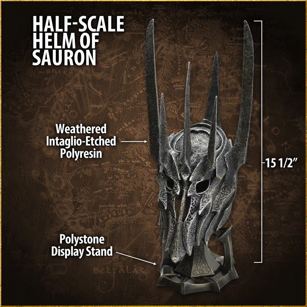 Half Scale Helm Of Sauron Replica - LOTR Collectible 2