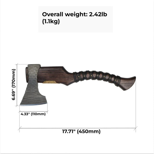 Hand Forged Viking Axe Veles 1
