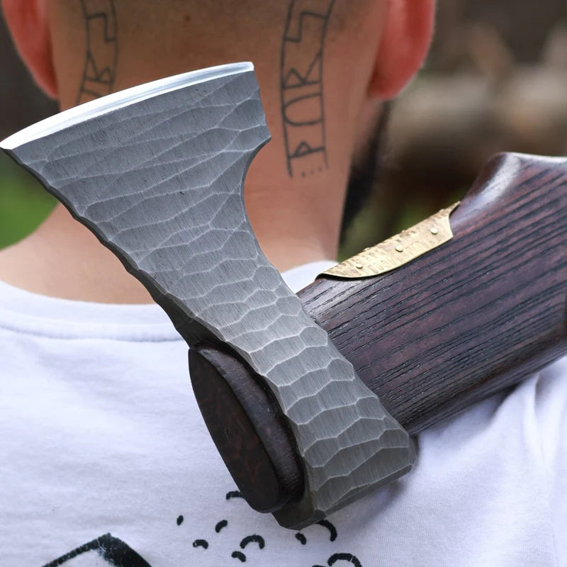 Hand Forged Viking Axe Veles 4