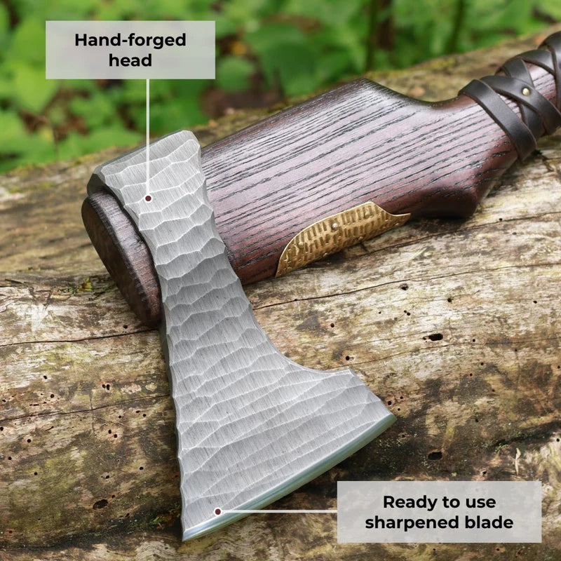 Hand Forged Viking Axe Veles 5