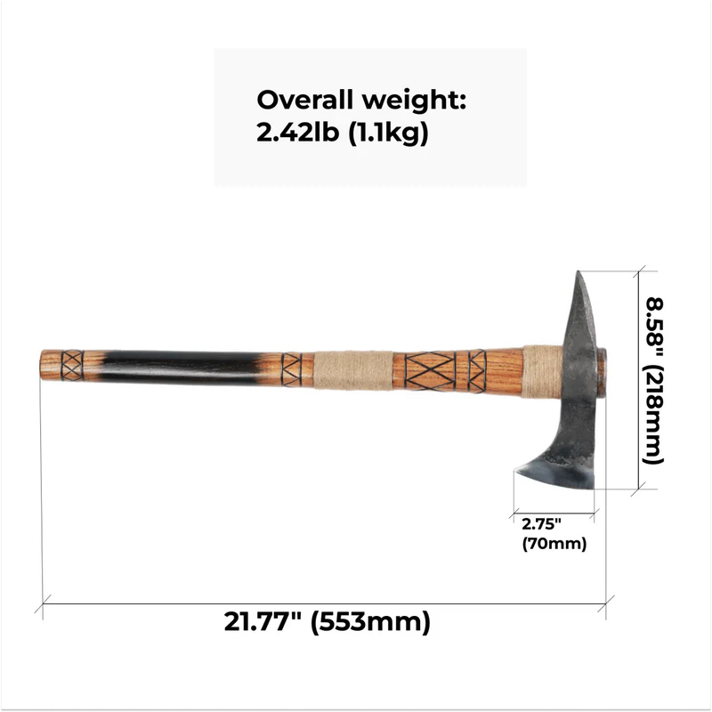 Hand-forged Gagegizhig tomahawk 1