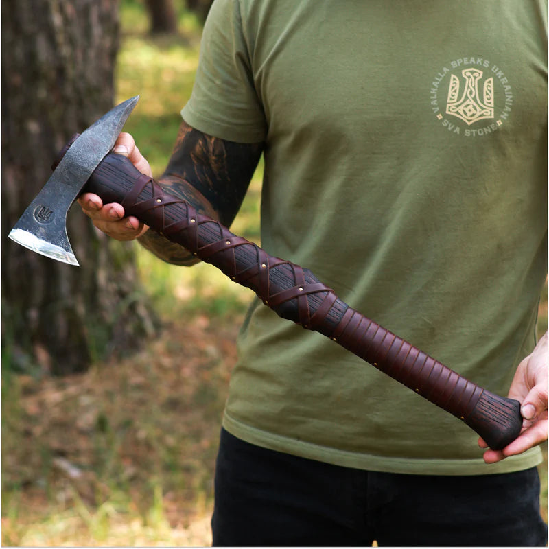 Hand-forged Gurons spike tomahawk 11