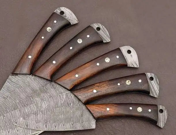 Handmade 5-Piece Damascus Chef Knife Set 3