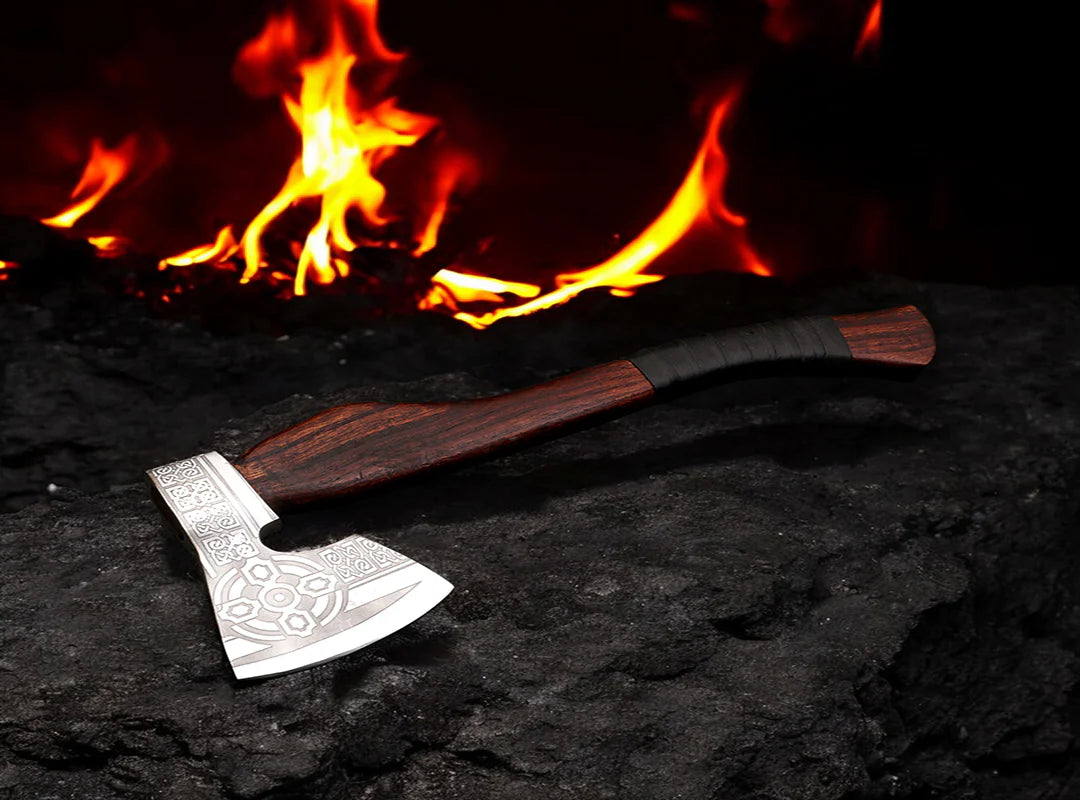 Handmade Carbon Steel Axe and Hammer Pro-Bello1445 3