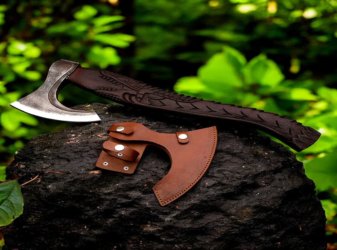 Handmade Carbon Steel Viking Axe Pro-Bello1440 2