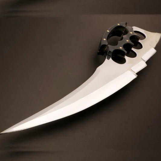 Handmade J2 Steel Long Edge Axe – Black Horn Knuckle Handle (Pro-Tenace1607) 1