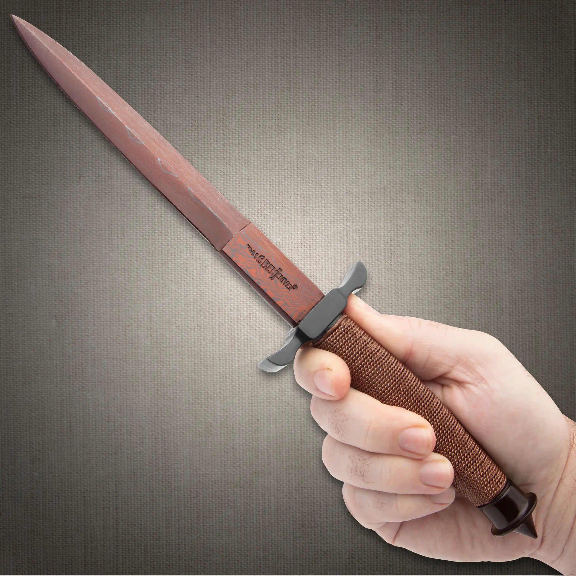 Hibben HellFyre Shadow Knife with Leather Sheath 3