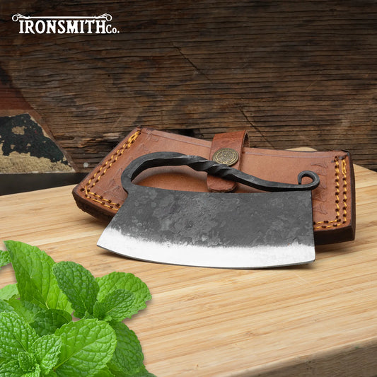 Ironsmith Co Hand-Forged High Carbon Steel Ulu Knife