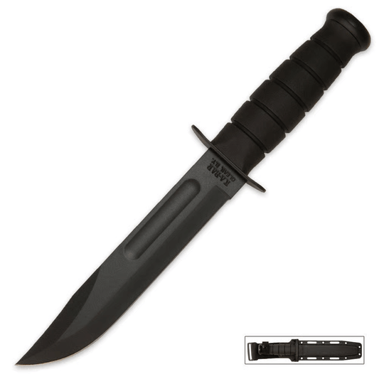 KA-BAR Classic Marine Knife – Black w/ Sheath
