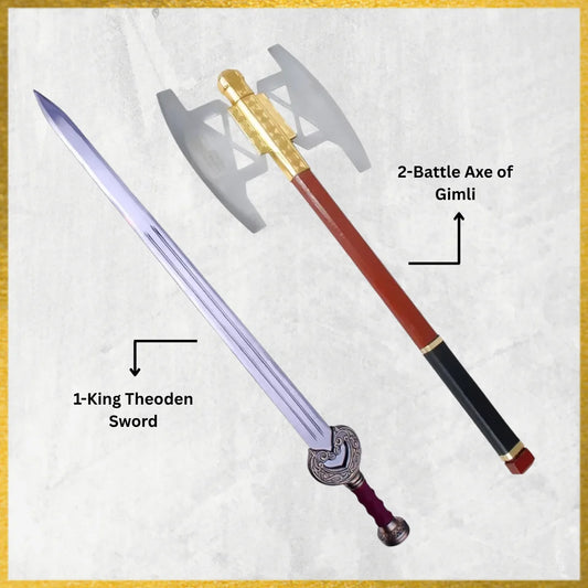 King Theoden Sword & Battle Axe of Gimli