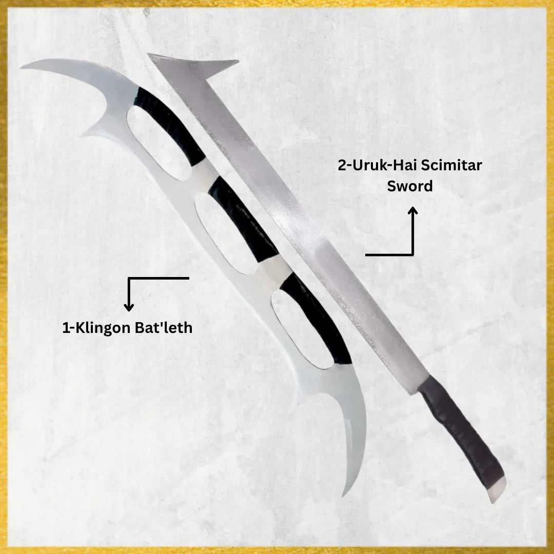 Klingon Bat’leth & Uruk Hai Scimitar Sword