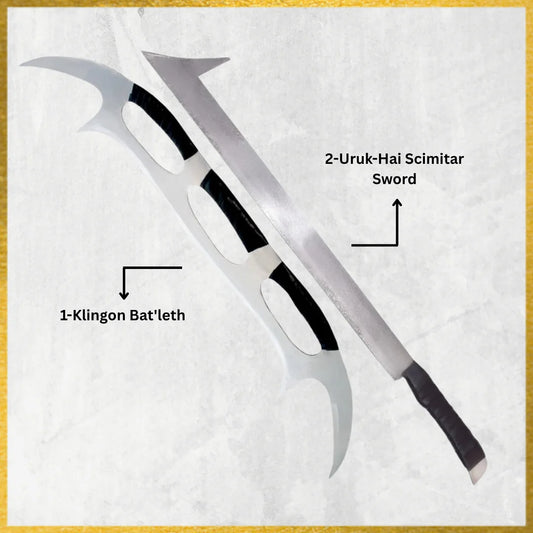 Klingon Bat’leth & Uruk Hai Scimitar Sword