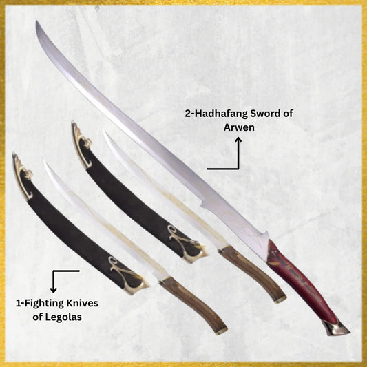 Legolas Fighting Knives & Hadhafang Sword