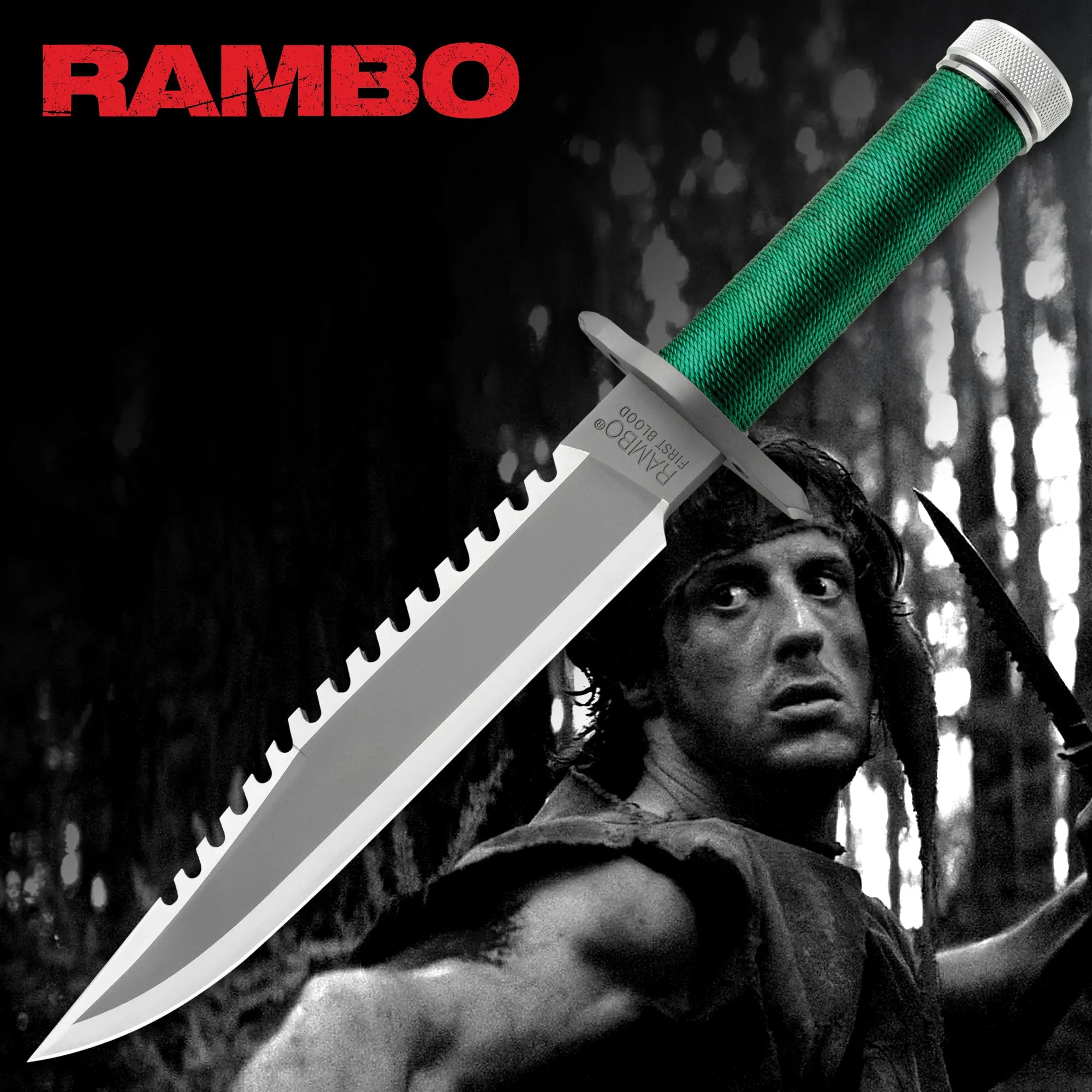 Licensed Rambo First Blood Fixed Blade Knife