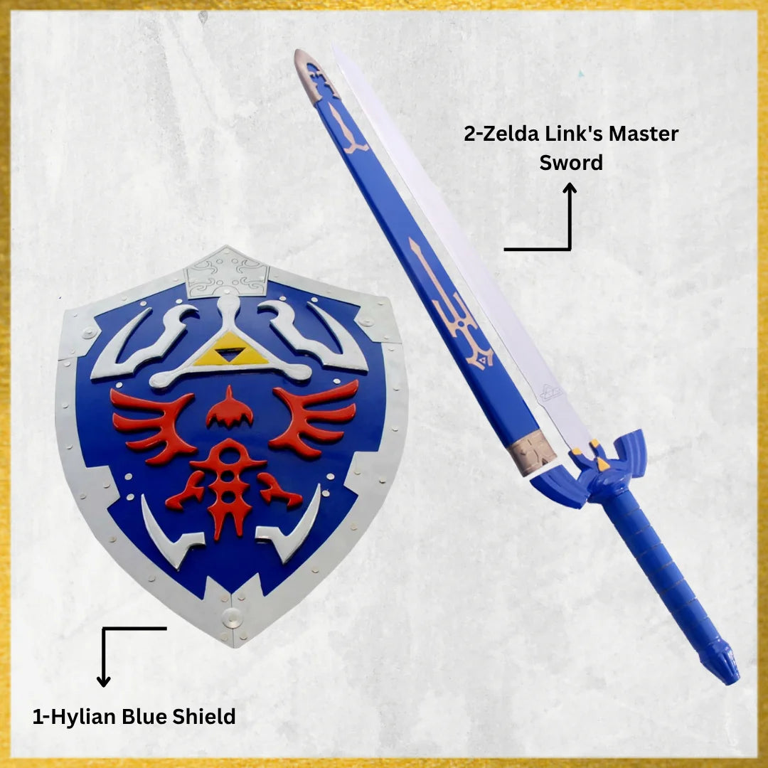 Link’s Master Hylian Shield & Ocarina of Time Sword from Legend of Zelda