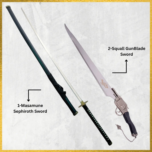 Masamune Sephiroth Sword & Squall Gunblade Sword