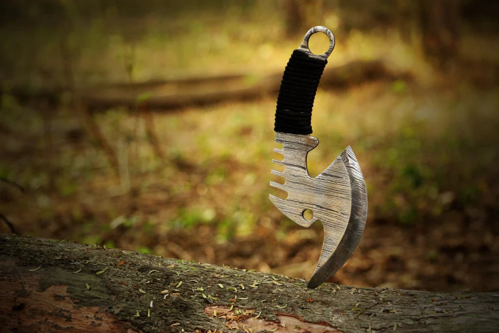 Professional Handmade Damascus Steel Full Tang Pizza Cutter PR-Bello1841 3