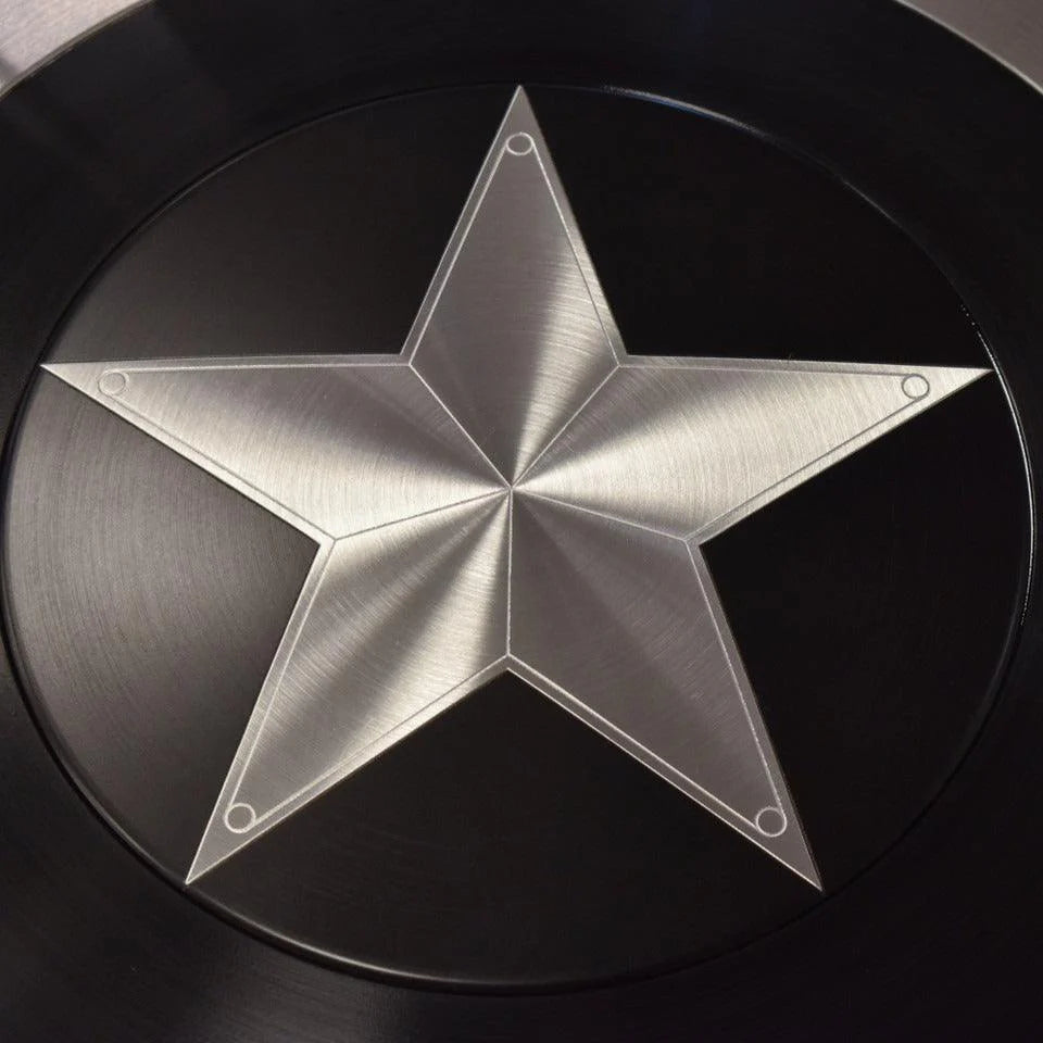 RA-08 Handmade Captain America Shield Black & Silver 1