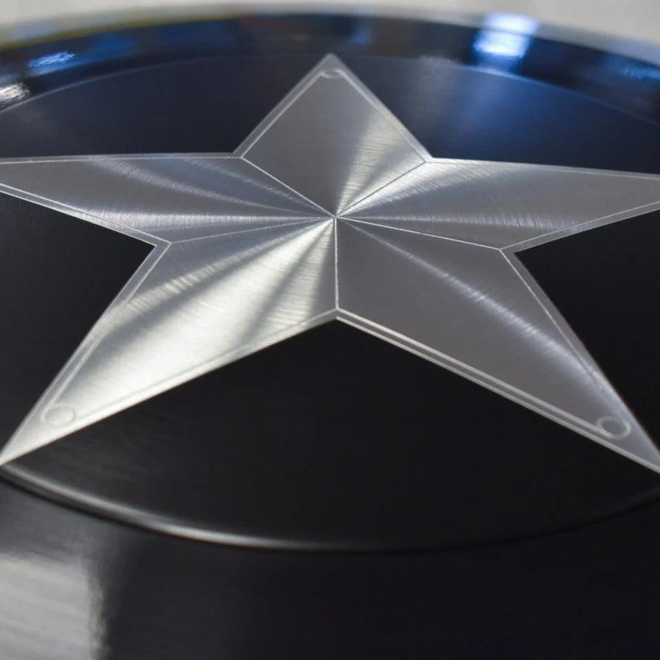 RA-08 Handmade Captain America Shield Black & Silver 2