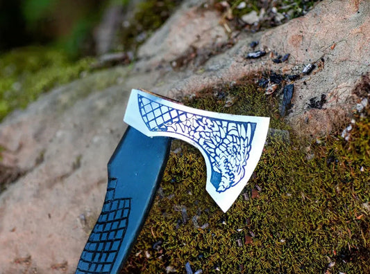 RA-234 Handmade Norse Dragon Mini Viking Axe 1