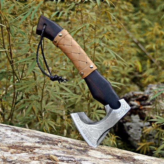 RA-247 Hand-Forged Viking Skeggox Battle Axe