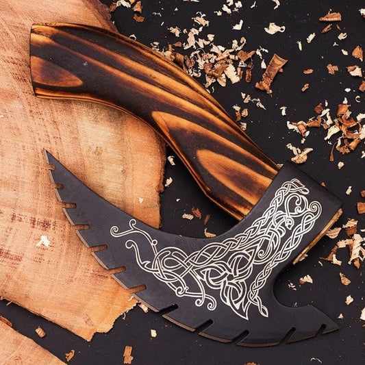 RA-271 Hand-Forged Viking Pizza Axe 2